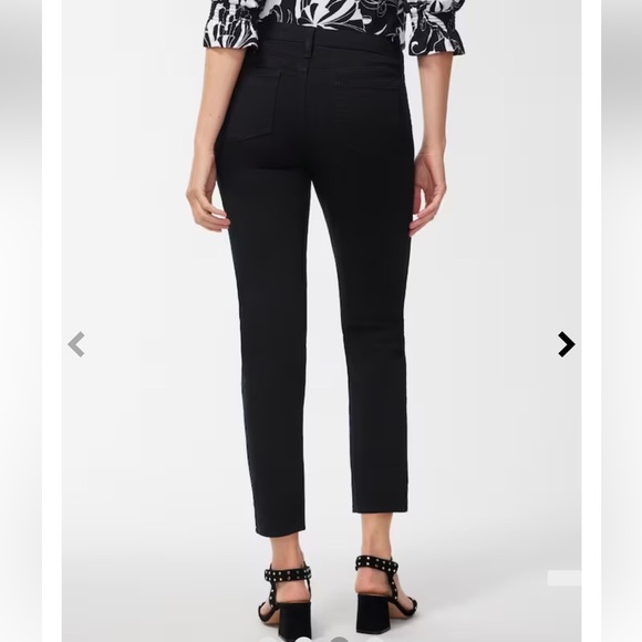 Chico’s Black Perfect Stretch Girlfriend Slim Leg Ankle Denim Jeans 2.5 - Picture 3 of 14